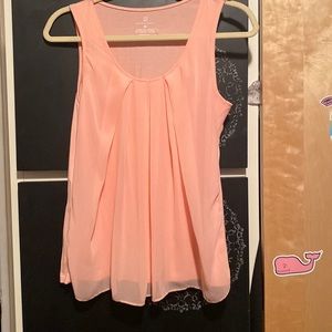 Peach dressy tank top